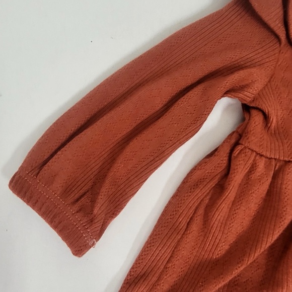 New! Grayson Collective Baby Girls' Solid 2pc Top & Bottom Set - Red Newborn - Picture 6 of 7